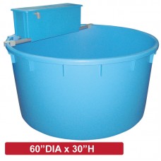 ROUND PLASTIC TANK 60" DIA X 30"H