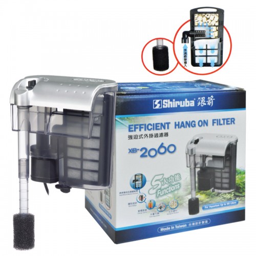 CSL - SHIRUBA XB-2060 HANG ON FILTER 4.5w max. flow:400L/H ...