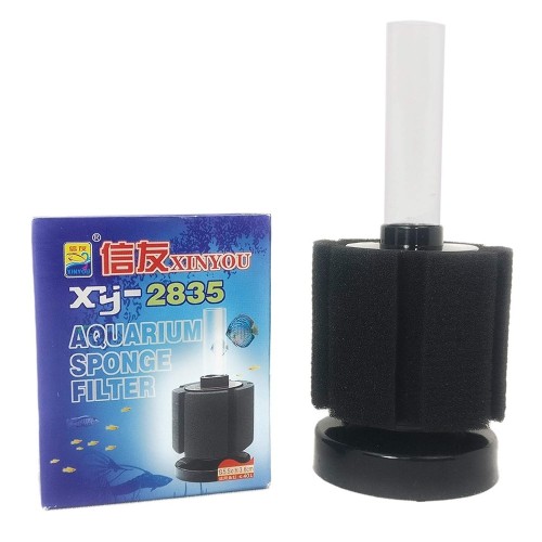 CSL - XINYOU AQUARIUM SPONGE FILTER XY-2835 SPONGE SIZE:5.5cmDIAx3.8cmH ...