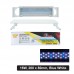 COCO LAMP w/STAND 26x8cm 16W, 4 ROWS LED - BLUE WHITE FOR TANK 30-35cm 1pc/box, 50pcs/outer  