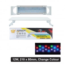 COCO LAMP w/STAND 21x8cm 12W, 4 ROWS LED - COLOUR CHANGE FOR TANK 30-35cm 1pc/box, 50pcs/outer 