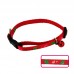 ADJUSTABLE CAT COLLAR w/BELL - 8mm X 6"-9"L - RED 5pcs/pkt  