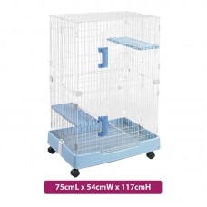 PEPETS CAT CAGE 75cmLx54cmWx117cmH - BLUE 1pc/outer