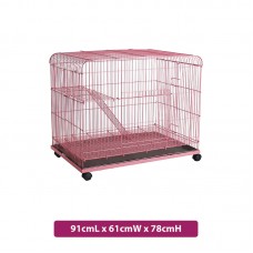 PEPETS CAT CAGE 91cmLx61cmWx78cmH - RED 1pc/outer