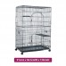 PEPETS CAT CAGE 91cmLx56.5cmWx130cmH - BLACK 1pc/outer 