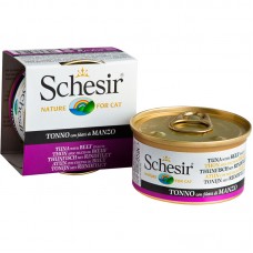 SCHESIR TUNA w/ BEEF FILLETS 85g (01064016) 14tins/tray, 4trays/outer