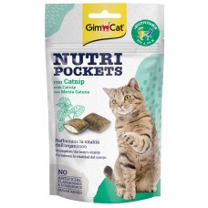 GIMCAT NUTRI POCKETS WITH CATNIP & MULTIVITAMIN 60g 12pcs/outer