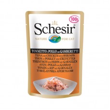 SCHESIR TUNA CHICKEN w/SHRIMPS 100g (578) 20pcs/tray 