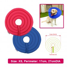 DOGLEMI PET COLLAR PROTECTOR SIZE:XS - BLUE, ROSE RED 1pc/pkt 