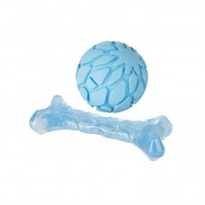 FOFOS MILK BONE & BALL BLUE (D08525) 6pcs/inner, 24pcs/outer 