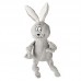 FOFOS FLUFFY RABBIT GREY (D08785) 3pcs/inner, 24pcs/outer  