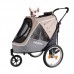 IBIYAYA HAPPY PET TRAILER/JOGGER 2.0-LATTE carriage:70cmLx45cmWx63cmH, stroller:91cmLx62cmWx95cmH  