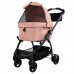 IBIYAYA NEW CLEO TRAVEL SYSTEM PET STROLLER-CORAL PINK cabin:54cmLx32cmWx51cmH  1pc/outer 