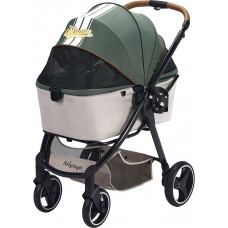 IBIYAYA RETRO LUXE PET STROLLER - SOFT SAGE stroller:84cmLx66cmWx102cmH 1pc/outer 