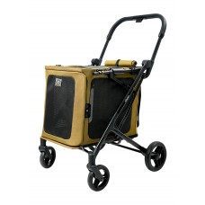 IBIYAYA BIGBUDDY STROLLER AND CRATE COMBO-CAMEL cabin:55cmLx38cmWx45cmH stroller:76cmLx61cmWx102cmH