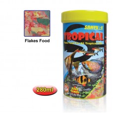 SANYU TROPICAL FLAKE 250ml 12pcs/shrink pack, 144pcs/outer