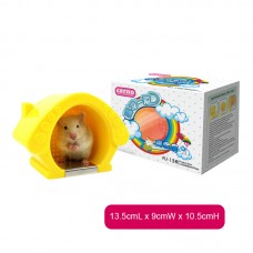 CARNO HAMSTER COOLING HOUSE 13.5cmLx9cmWx10.5cmH-YELLOW, BLUE 60pcs/outer