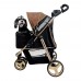 IBIYAYA MONARCH PREMIUM PET JOGGER-LUXURY GOLD Cabin:66cmLx39cmWx53cmH Stroller:96cmLx60cmWx103cmH  