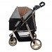 IBIYAYA MONARCH PREMIUM PET JOGGER-LUXURY GOLD Cabin:66cmLx39cmWx53cmH Stroller:96cmLx60cmWx103cmH  