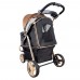 IBIYAYA MONARCH PREMIUM PET JOGGER-LUXURY GOLD Cabin:66cmLx39cmWx53cmH Stroller:96cmLx60cmWx103cmH  