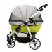 IBIYAYA ELEGANT RETRO I GREEN Cabin size:62cmLx32cmWx60cmH Stroller size:95cmLx59cmWx96-104cmH 