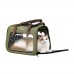 IBIYAYA PORTICO MIXED-FABRIC PET TRANSPORTER-OLIVE GREEN 40cmLx28cmWx28cmH 1pc/box, 6pcs/outer 