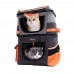 IBIYAYA TWO TIER PET BACKPACK - GRAY 39cmLx29cmWx56cmH 1pc/box, 4pcs/outer  